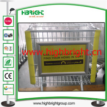 Display Board Advertising Board for Supermarket Trolley Carts